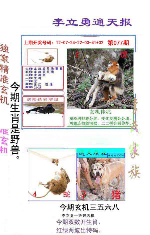 077期李立勇通天报[图]